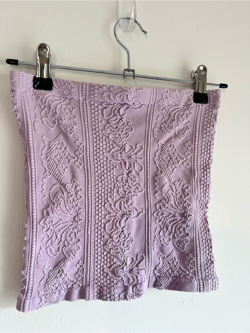 Lilac Textured Knit Women's Tube Top